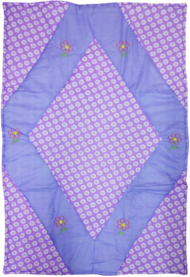4% OFF on Wonderkids Floral Single Quilt & Comforter Purple