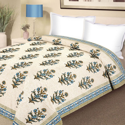 55% OFF on Aapno Rajasthan Floral Double Blanket