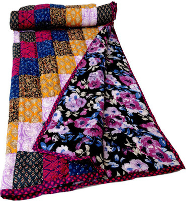 7% OFF on Shop Avenue Printed Single Comforter Blue