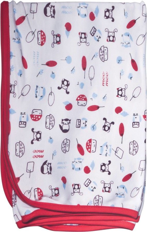 Mee Mee Printed Single Blanket Red