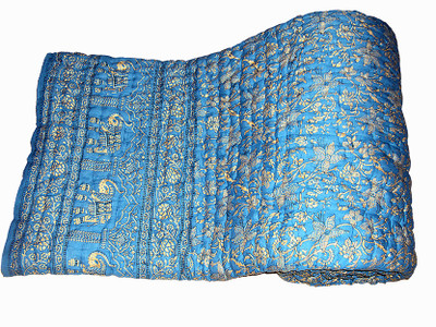 61% OFF on Vivid Rajasthan Floral Double Quilt & Comforter