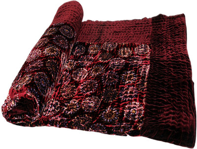 7% OFF on Shop Avenue Printed Single Blanket Red