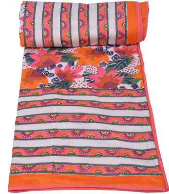44% OFF on Chhipa Prints Floral Single Top Sheet