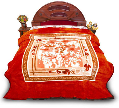 41% OFF on Sunshine Rajasthan Floral Double Top Sheet