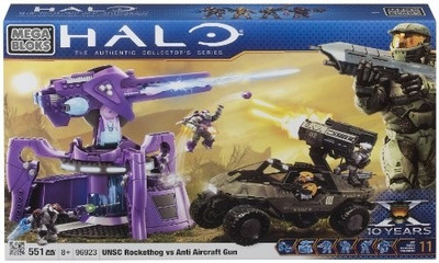 Mega Bloks Halo UNSC Rockethog vs Anti Aircraft Gun Mega Bloks Halo UNSC Rockethog vs Anti Aircraft Gun