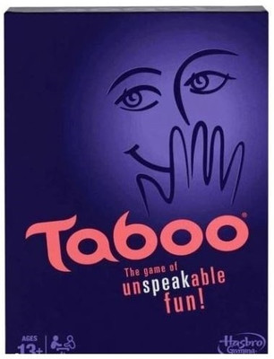 Hasbro Taboo Party Game For 13+ the Game of Unspeakable Fun Board Game Hasbro Taboo Party Game For 13+ the Game of Unspeakable Fun Board Game