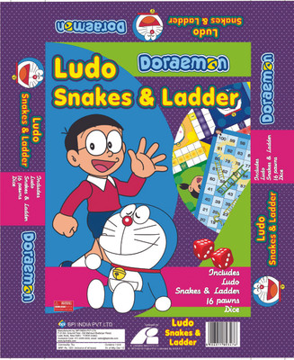 BPI Doraemon Ludo And Snakes & Ladders Board Game