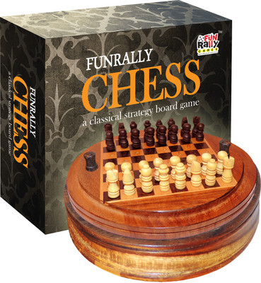 42% OFF on Fun Rally Travel Wooden Pegged 5 inch Chess Board