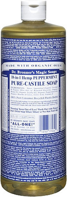 Dr. Bronners Magic Magic Soaps Pure-Castile Soap, 18-In-1 Hemp Peppermint