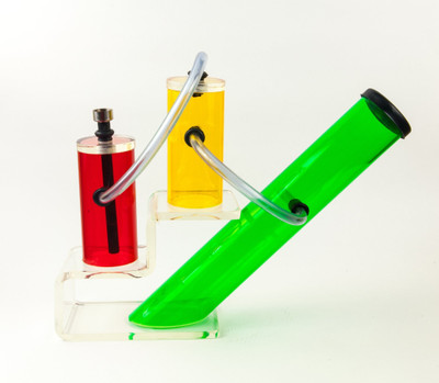 27% OFF on India Bongs Rasta Three Chamber Acrylic Ice Bong 27% OFF on India Bongs Rasta Three Chamber Acrylic Ice Bong