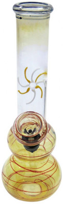 38% OFF on Little Goa 8 Inch Double Bowl Colour Changing Glass Bong