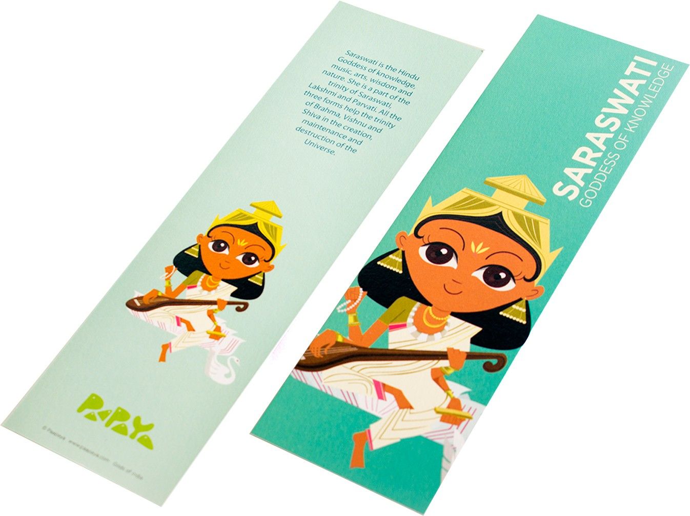 Paapaya Saraswati (pack of 10) Regular Bookmark