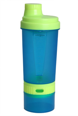 Rihaso Super Shaker Blue 650 Ml Bottle (Pack Of 1, Blue, Fluorescent Yellow)