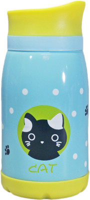 Babysid Collections Insulated Kids Bottle-Blue Cat 260 Ml Flask (Pack Of 1, Multicolor)