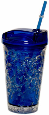 Glasified Acrylic Big Jelly Sipper- Blue 450 Ml Sipper, Shaker, Bottle, Water Bag, Flask, Bottle Cage (Pack Of 1, Blue)