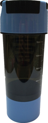 UDAK Cyclone 500 Ml Shaker, Bottle, Sipper (Pack Of 1, Cyan Blue, Black)