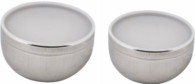 29% OFF on Lime Stainless Steel Bowl Set Silver, Pack of 2 29% OFF on Lime Stainless Steel Bowl Set Silver, Pack of 2