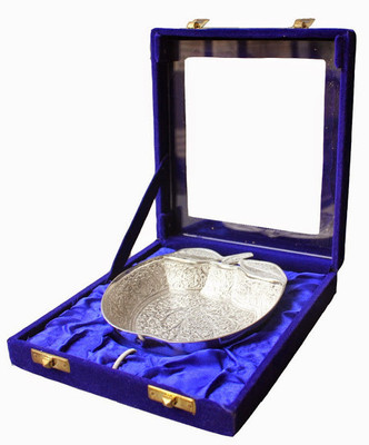 32% OFF on Dekor World Apple Shape Bowl Brass Bowl Set Silver, Pack of 1 32% OFF on Dekor World Apple Shape Bowl Brass Bowl Set Silver, Pack of 1