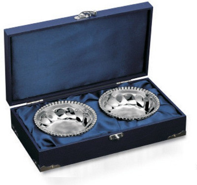 Treta Silver Plated Bowl Set Silver, Pack of 2 Treta Silver Plated Bowl Set Silver, Pack of 2