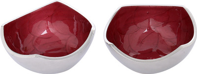 40% OFF on Rajrang Serving Classic Aluminium Bowl Set Purple, Pack of 2