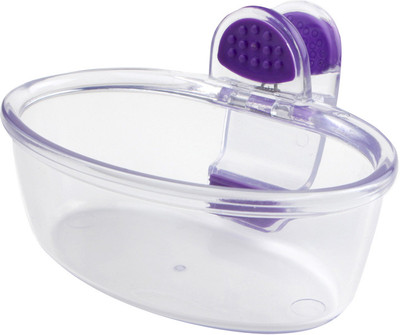 Dexas Klip Kup Innovative Serving Tool Plastic Bowl Purple, Clear, Pack of 1 Dexas Klip Kup Innovative Serving Tool Plastic Bowl Purple, Clear, Pack of 1