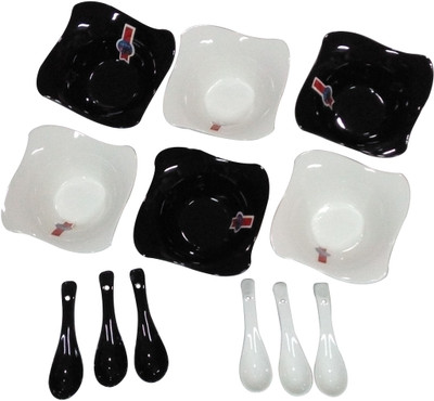 27% OFF on Dayinternational Ceramic Bowl Set White, Black, Pack of 6 27% OFF on Dayinternational Ceramic Bowl Set White, Black, Pack of 6