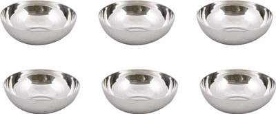 29% OFF on Lime Stainless Steel Bowl Set Silver, Pack of 6 29% OFF on Lime Stainless Steel Bowl Set Silver, Pack of 6