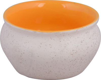 Potterybymanjarikanoi Ceramic Bowl Yellow, Pack of 1