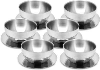 24% OFF on Cuisinier Soup Bowl Stainless Steel Bowl Set Steel, Pack of 6 24% OFF on Cuisinier Soup Bowl Stainless Steel Bowl Set Steel, Pack of 6