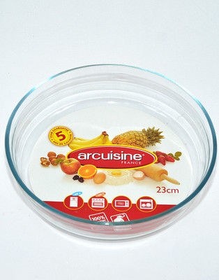 42% OFF on Arcuisine Round Dish Glass Bowl Clear, Pack of 1 42% OFF on Arcuisine Round Dish Glass Bowl Clear, Pack of 1