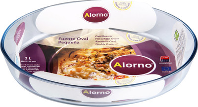 31% OFF on Alorno Microwave & Oven Safe Oval Roaster Baking Dish - 2.0 Ltr Borosilicate Glass Bowl Clear, Pack of 1 31% OFF on Alorno Microwave & Oven Safe Oval Roaster Baking Dish - 2.0 Ltr Borosilicate Glass Bowl Clear, Pack of 1