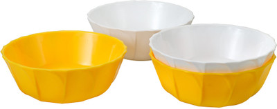 40% OFF on Saflona Polypropylene Bowl Set Yellow, White, Pack of 4 40% OFF on Saflona Polypropylene Bowl Set Yellow, White, Pack of 4