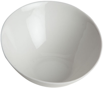 Fabulloso Slant Cut Small Bone China Bowl White, Pack of 1 Fabulloso Slant Cut Small Bone China Bowl White, Pack of 1