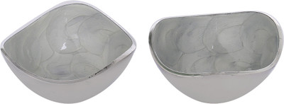 61% OFF on Rajrang Serving Classic Aluminium Bowl Set Grey, Pack of 2