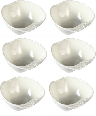 43% OFF on Cynopal Snack Dish Porcelain Bowl Set White, Pack of 6