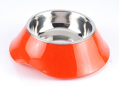 Heureux Kitty Stainless Steel Bowl Red, Pack of 1
