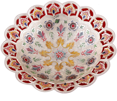 25% OFF on Hand-e-Crafts Brass Bowl Silver, Pack of 1