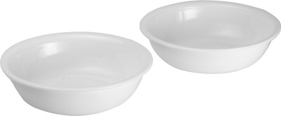 Saflona Polypropylene Bowl Set White, Pack of 2 Saflona Polypropylene Bowl Set White, Pack of 2