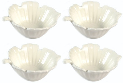Cynopal Snack Dish Porcelain Bowl Set White, Pack of 4 Cynopal Snack Dish Porcelain Bowl Set White, Pack of 4
