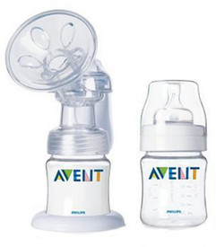 Philips Avent Avent Isis Breast Pump With 2 Bottles - Manual (White)