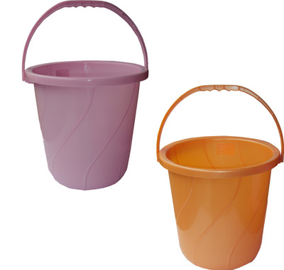 40% OFF on Milton Orbit 15 L Plastic Bucket Pink, Orange