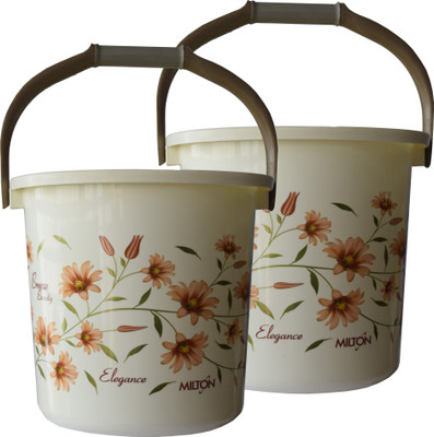 6% OFF on Milton Elegance 22 L Plastic Bucket Beige 6% OFF on Milton Elegance 22 L Plastic Bucket Beige