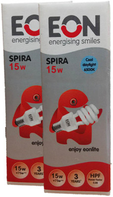 17% OFF on EON Spiral Light 15 W CFL Bulb White, Pack of 2 17% OFF on EON Spiral Light 15 W CFL Bulb White, Pack of 2