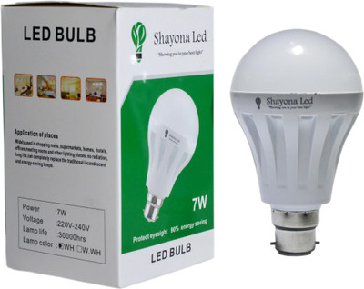 Shayona Led Ultra 7 W LED Bulb White Shayona Led Ultra 7 W LED Bulb White