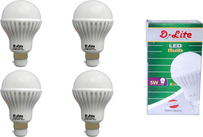 63% OFF on D-Lite 5 W LED Bulb Pack of 4 63% OFF on D-Lite 5 W LED Bulb Pack of 4