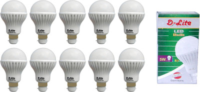 57% OFF on D-Lite 5 W LED Bulb Pack of 10 57% OFF on D-Lite 5 W LED Bulb Pack of 10