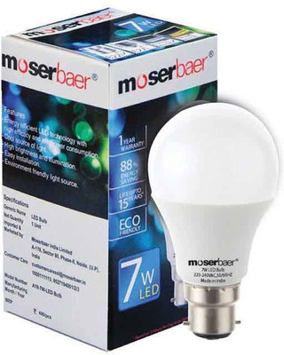 19% OFF on Moserbaer 7 W LED Bulb White 19% OFF on Moserbaer 7 W LED Bulb White
