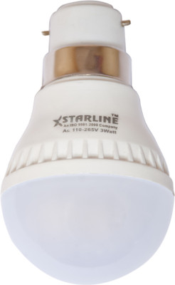 20% OFF on Starline 3 W LED Bulb White 20% OFF on Starline 3 W LED Bulb White
