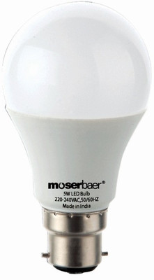 62% OFF on Moserbaer 5 W LED Bulb White, Pack of 2 62% OFF on Moserbaer 5 W LED Bulb White, Pack of 2