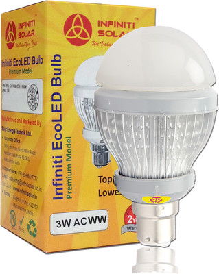 Infiniti Warm White B22 3 W LED Bulb White Infiniti Warm White B22 3 W LED Bulb White